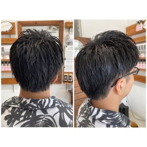 直毛ヘアのOFFスタイル