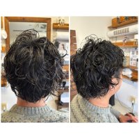 冬のウェットパーマ